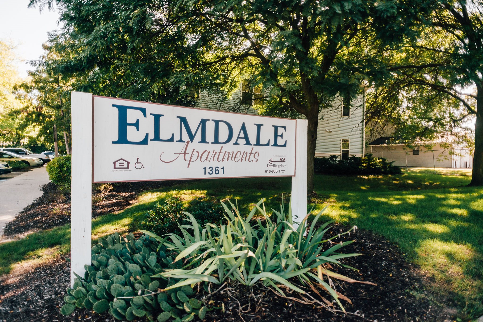 property signage green grass