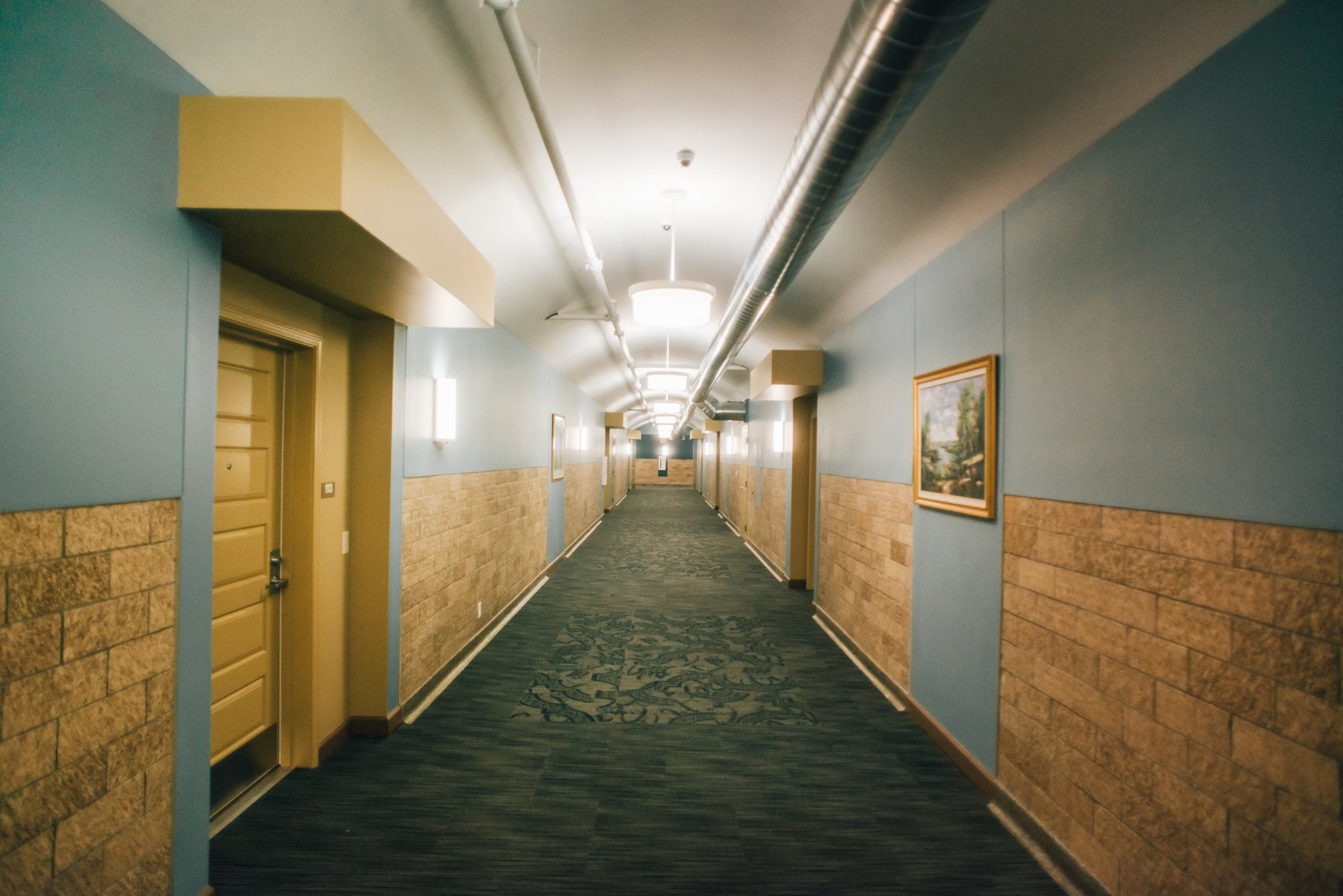 hallway of apartment community