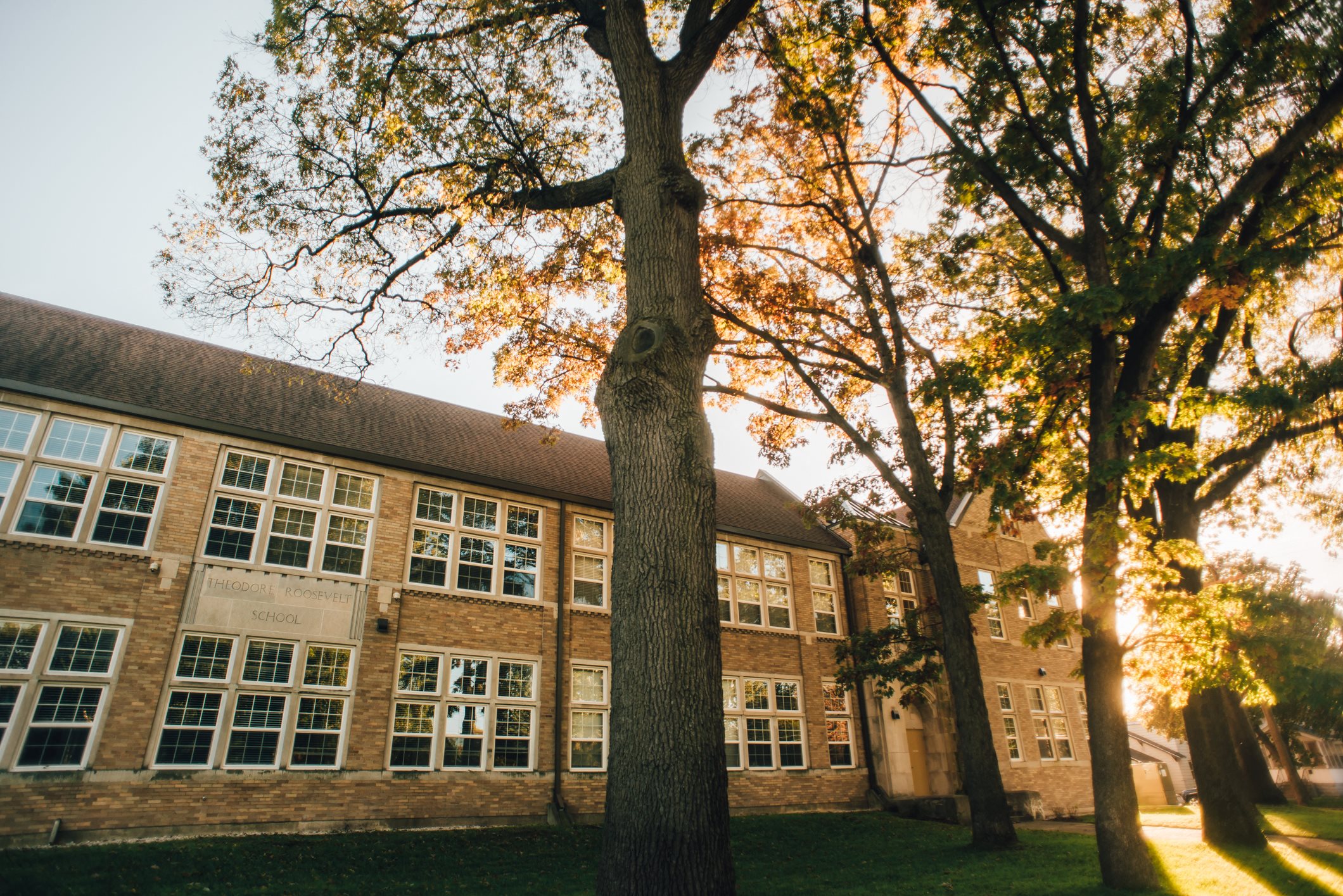 Historic brick apartment building