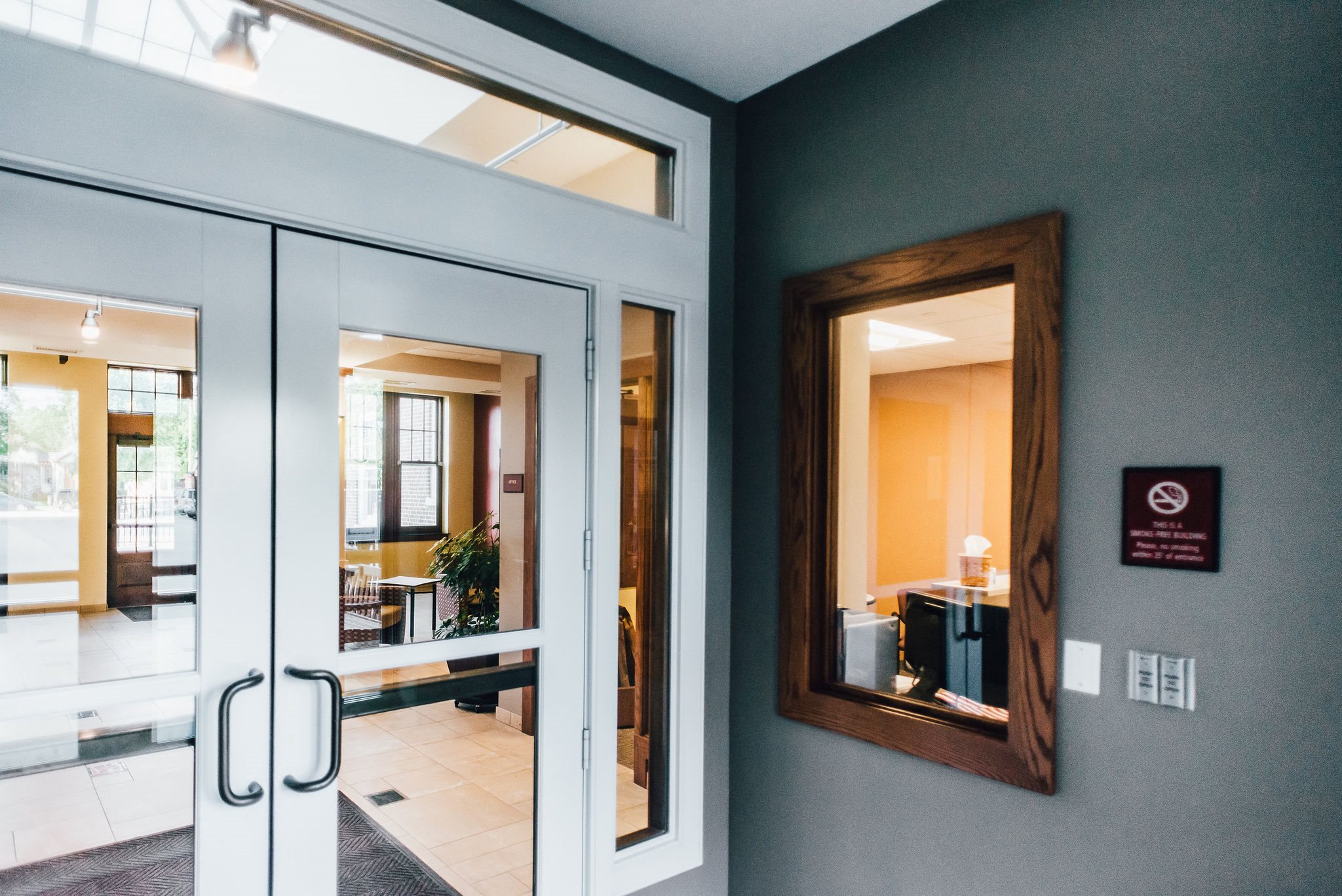 apartment community entrance