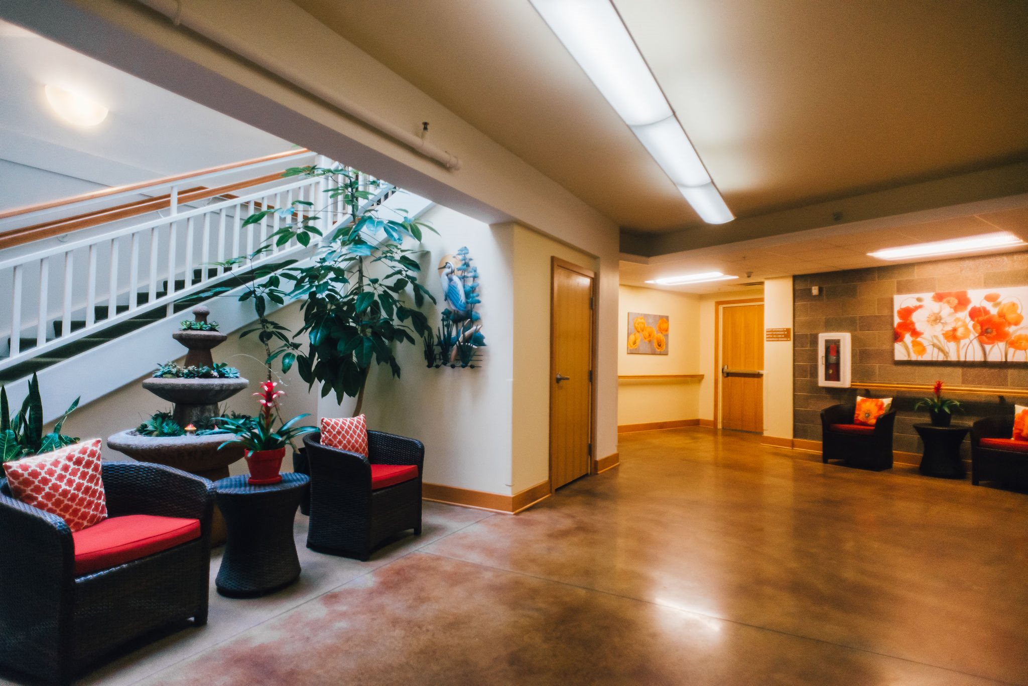 entrance seating area