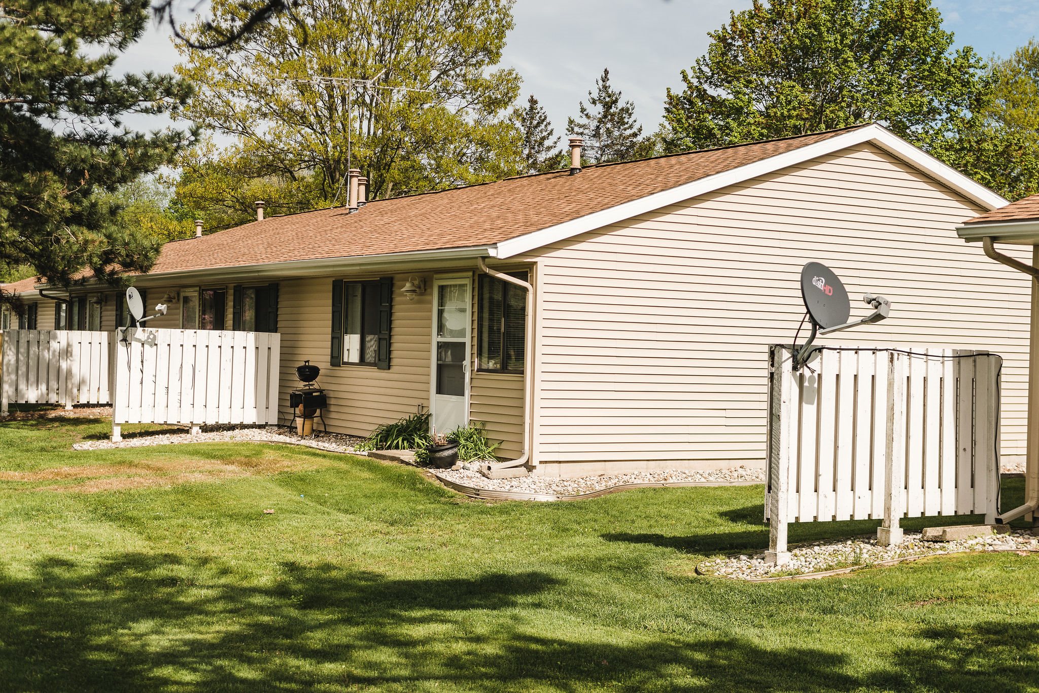 Grounds of apartment community