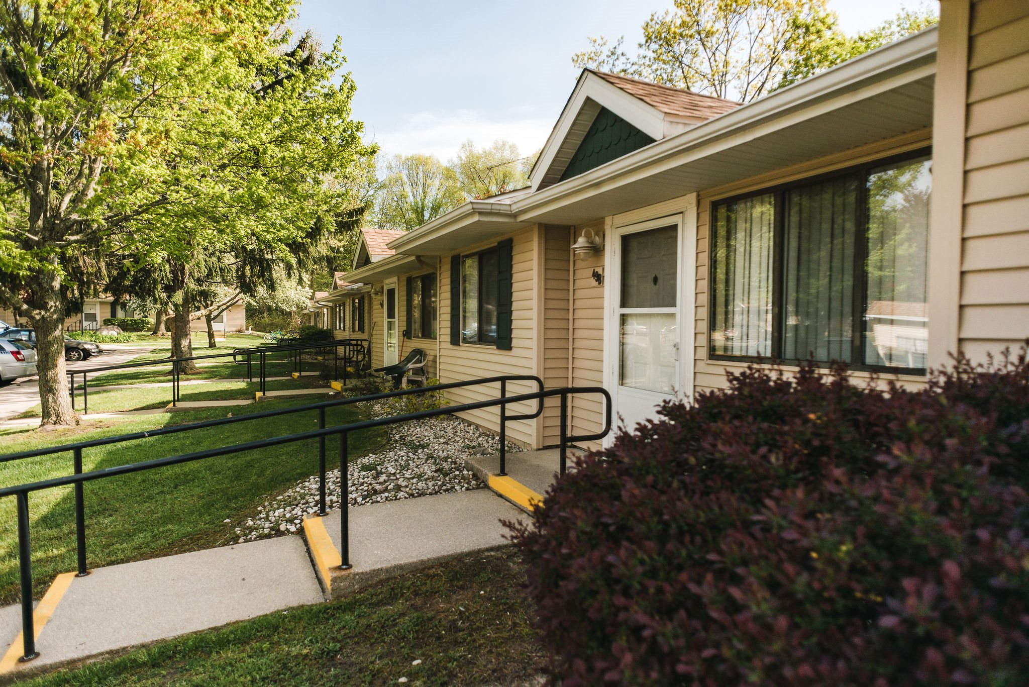 Grounds of apartment community