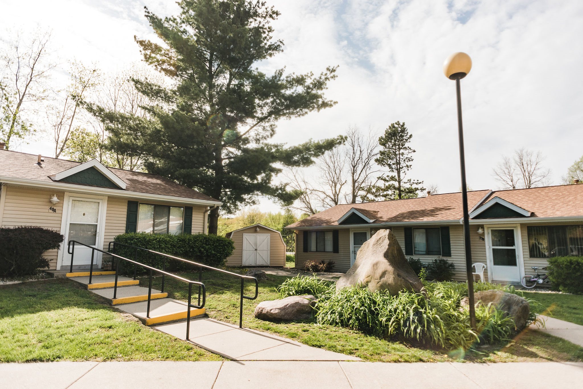 Grounds of apartment community