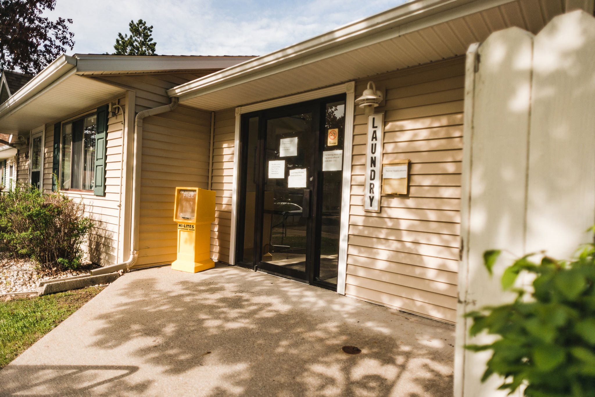 apartment community entrance