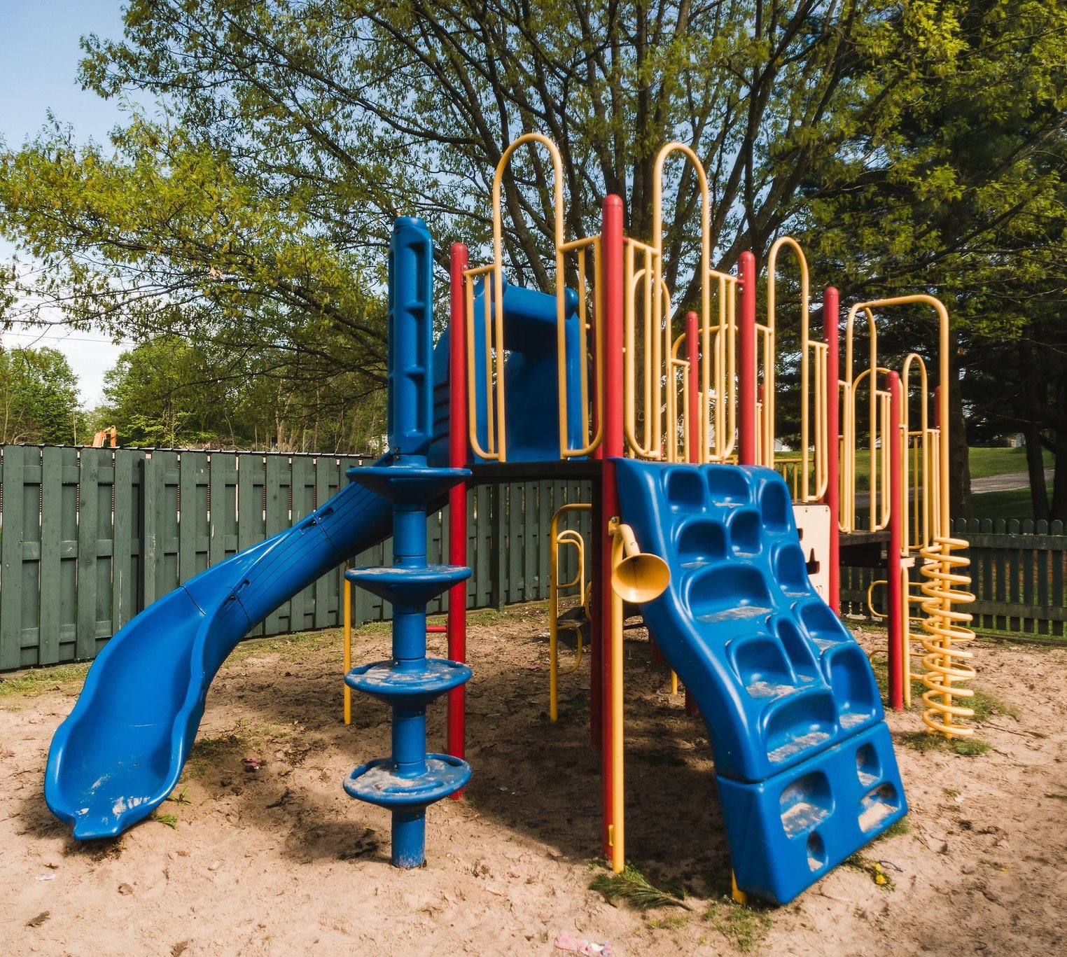 playground surrounded by sand