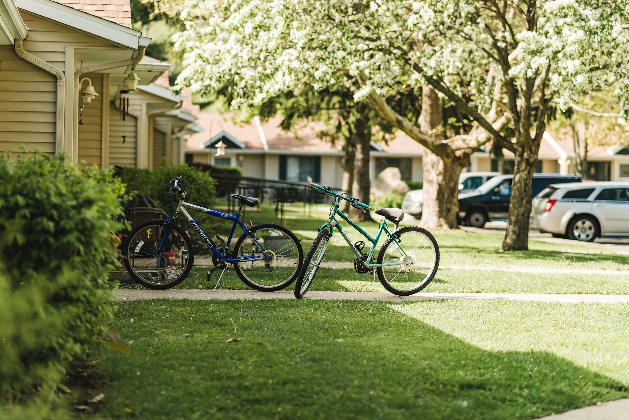 Exterior grounds of apartment community
