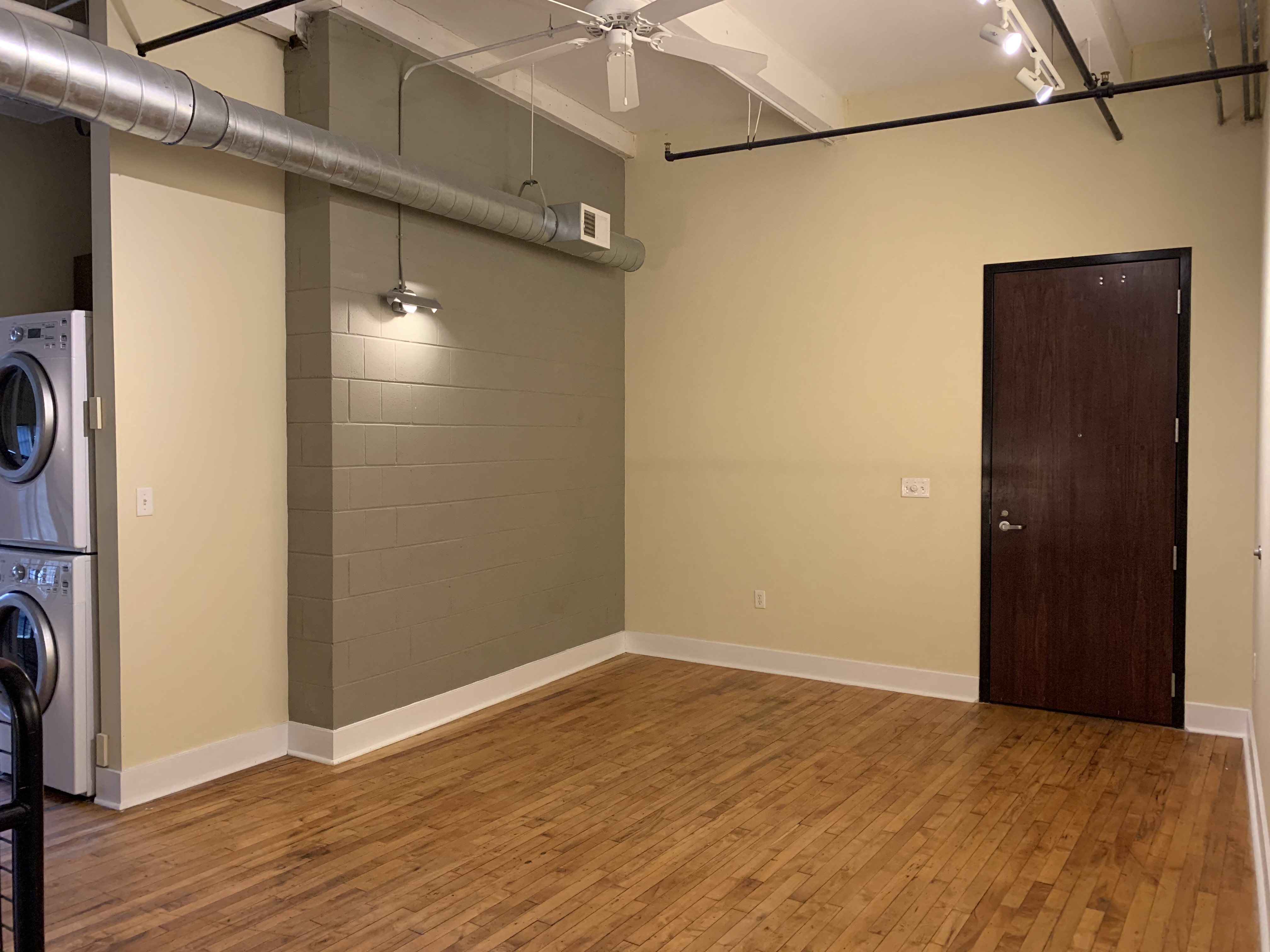 Entrance to apartment hardwood floors