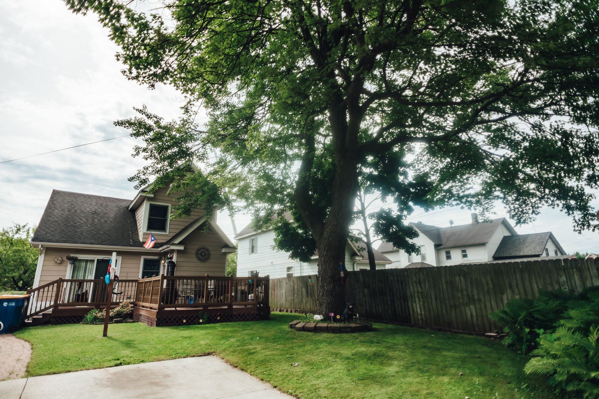 backyard of home with deck