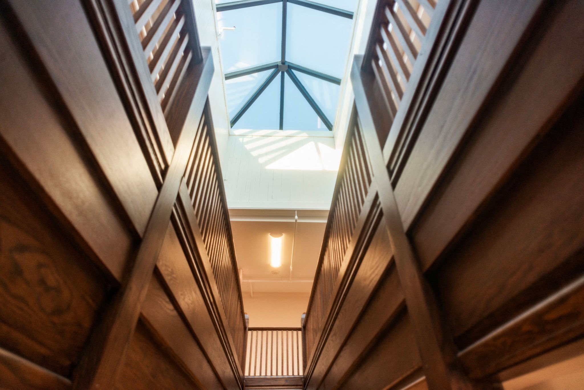 Stairway of apartment community