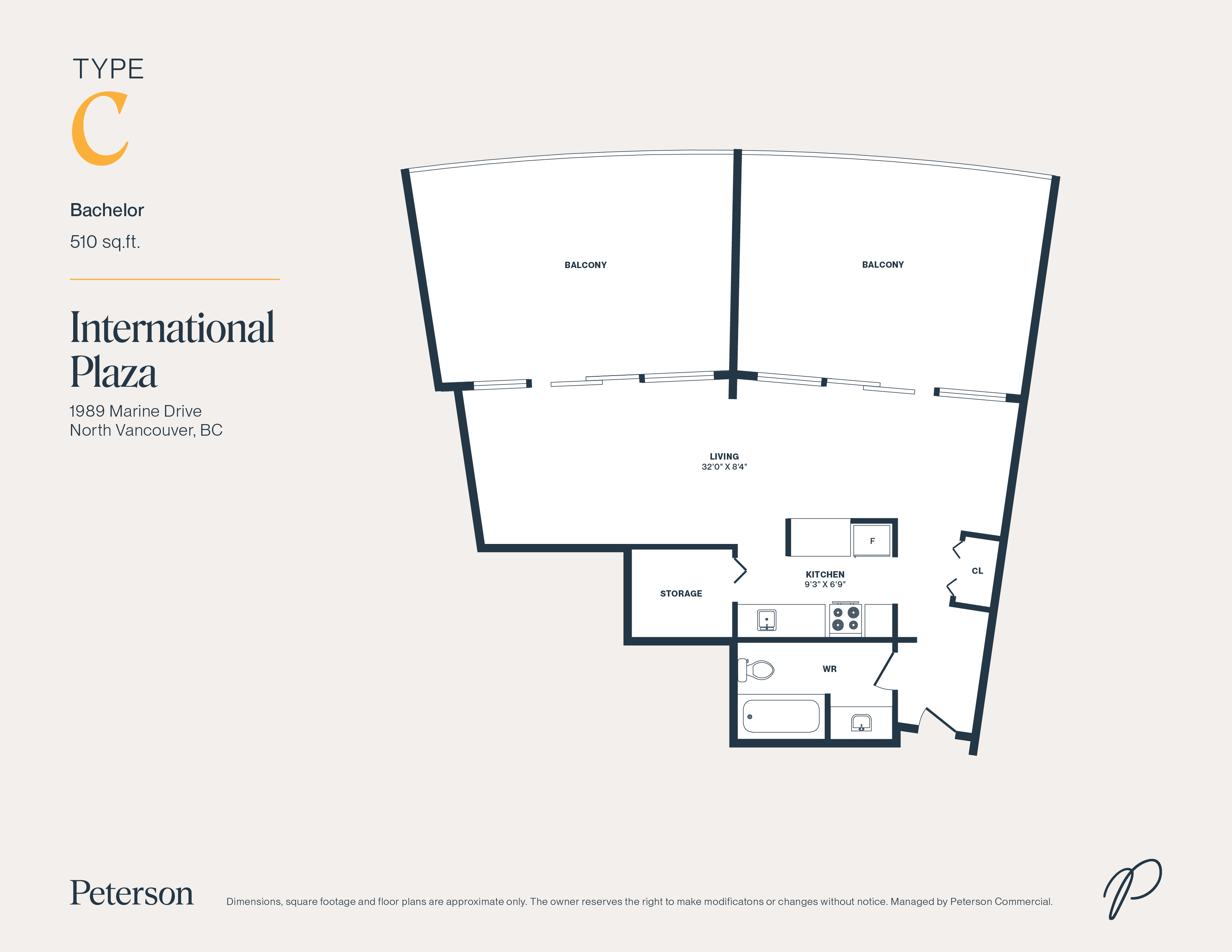 Unit 989-W206 floorplan