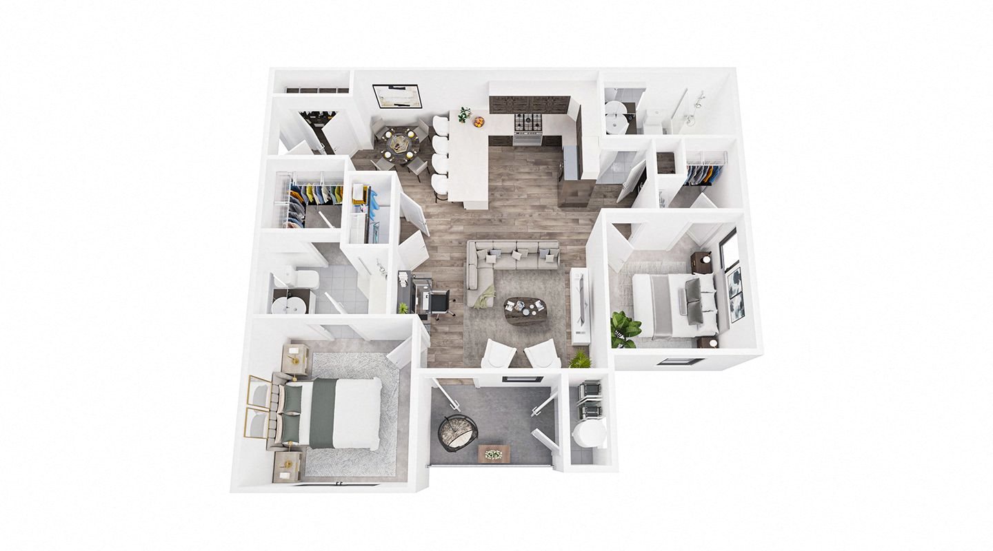 2 bed Floor Plan 2 bed Floor Plan at Union at Wiley, Cedar Rapids, IA
