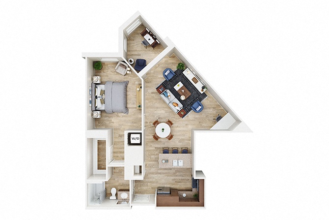 A22 with Den floor plan