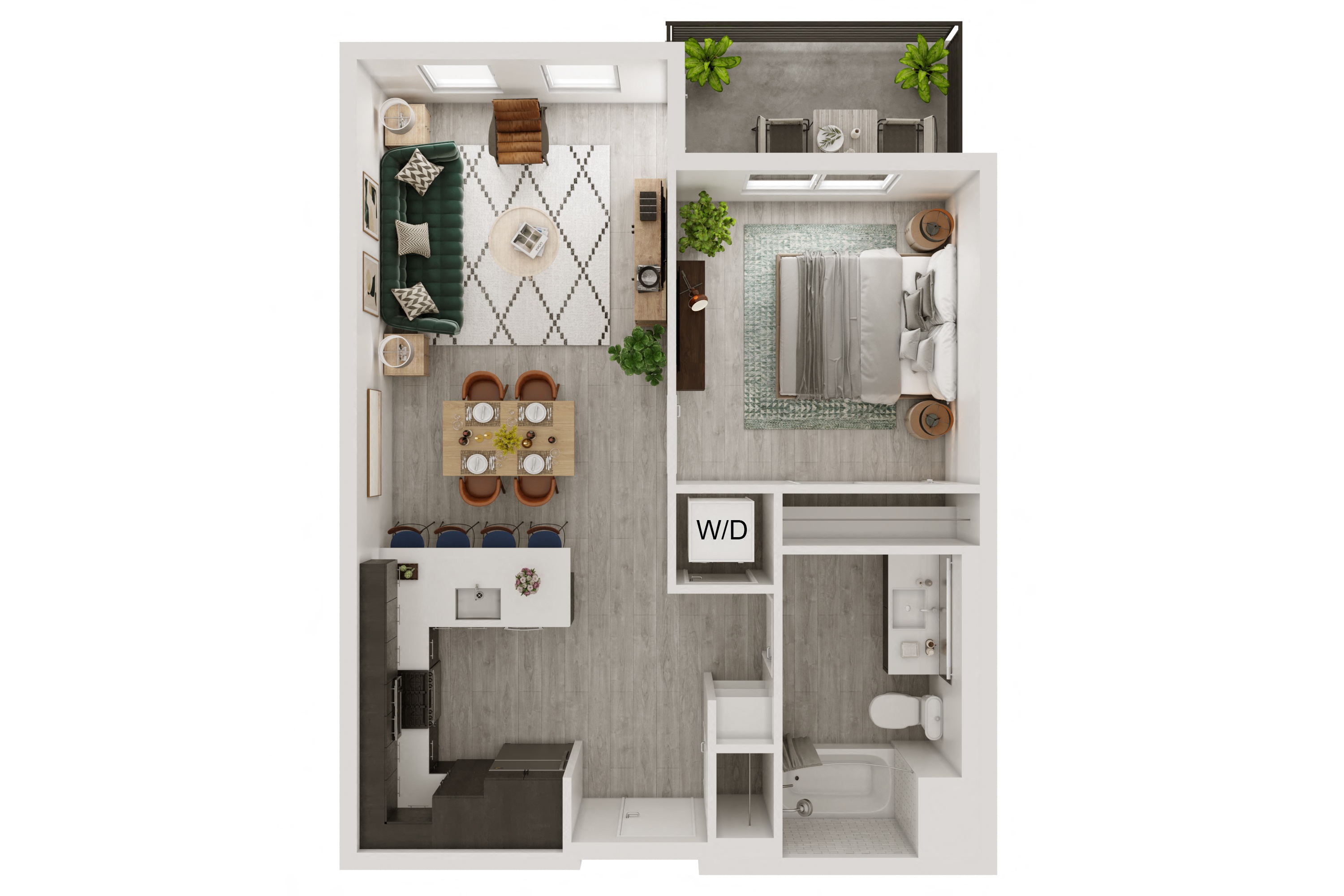 Oak floor plan