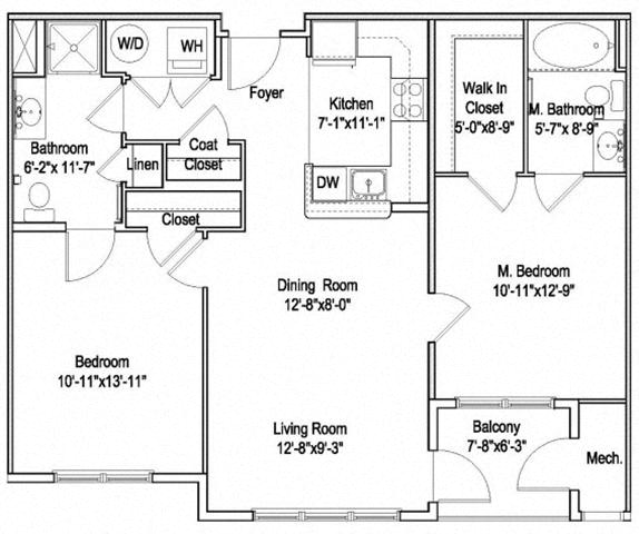 2C floor plan