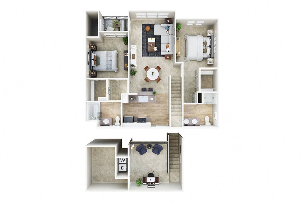 B3 with Loft floor plan