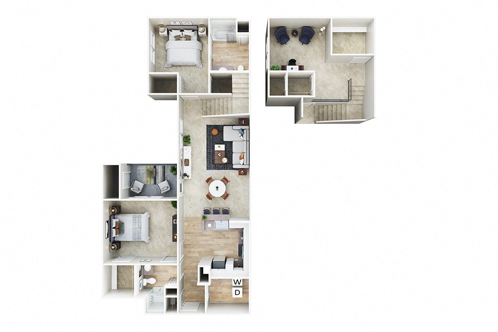 B5 with Loft floor plan