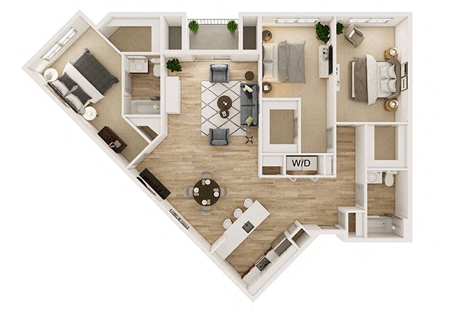 Wescott 3x2 floor plan