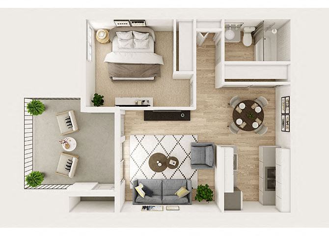 A1 floor plan