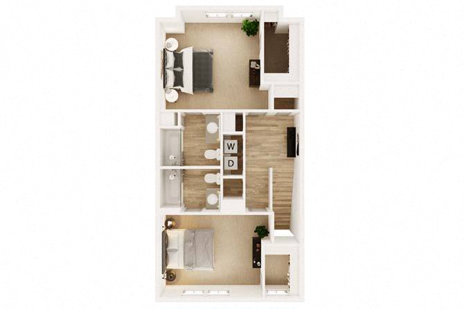 The Nichols Townhome floor plan