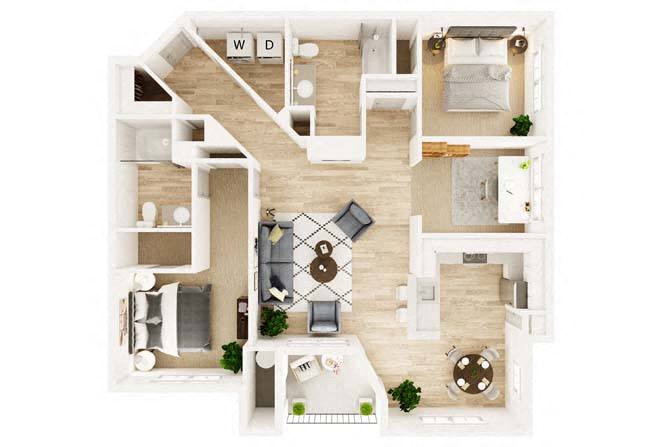 Smith w/ Den floor plan