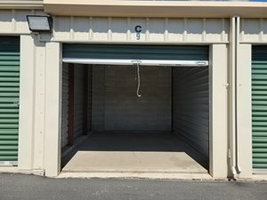 A storage unit with the number C9 is open for business.