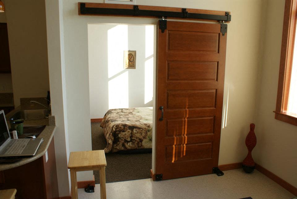 General unit bedroom entryway/door.