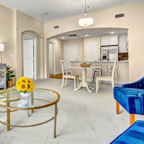 senior apartment common area