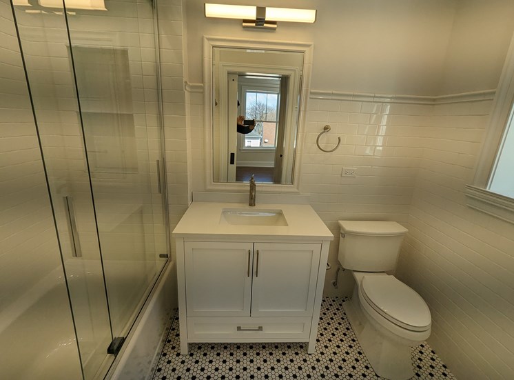 tiled bathroom