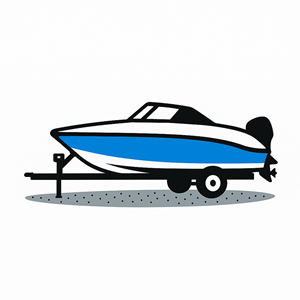 Illustration of a speed boat.
