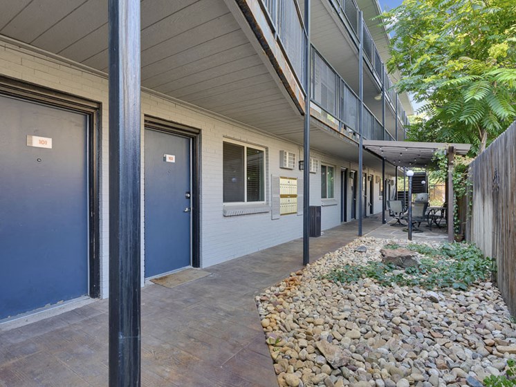 Lovely outdoor space at 1443 Elizabeth in Denver, CO