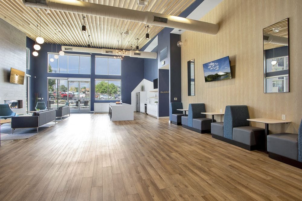 Sitting areas and work space