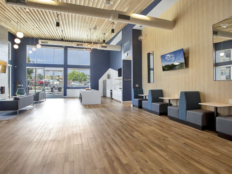 Sitting areas and work space