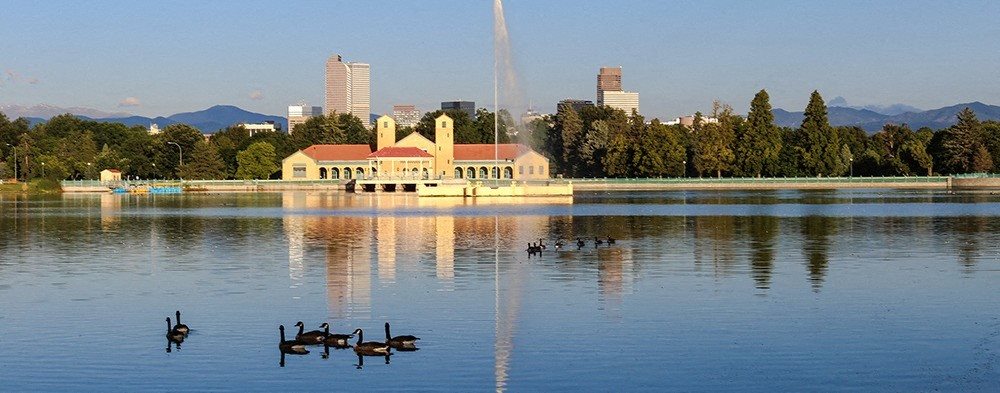 Enjoy peaceful moments and mountain backdrops at Denver’s beloved City Park 1170 N Logan St in Denver, CO