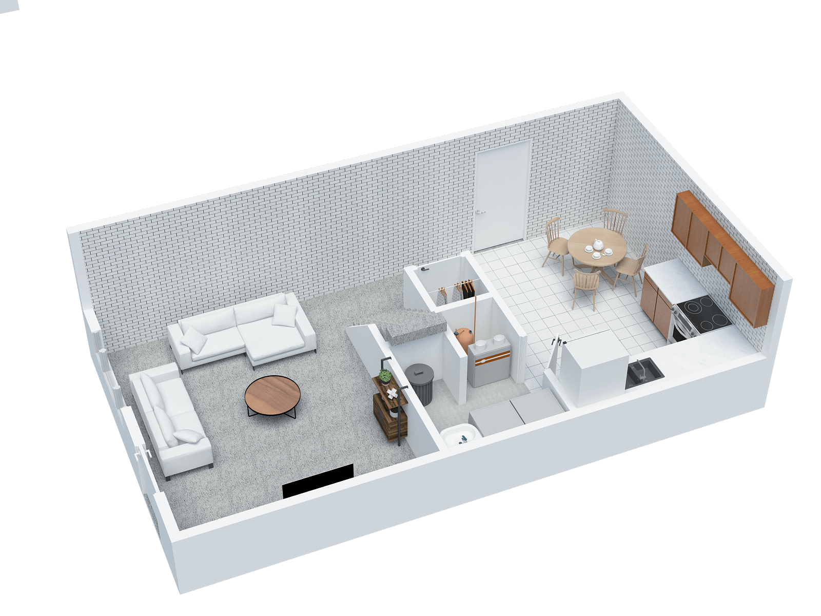 2 BD 1 BA Duplex Sample - Level 1,2 BD 1 BA Duplex Sample - Level 2
