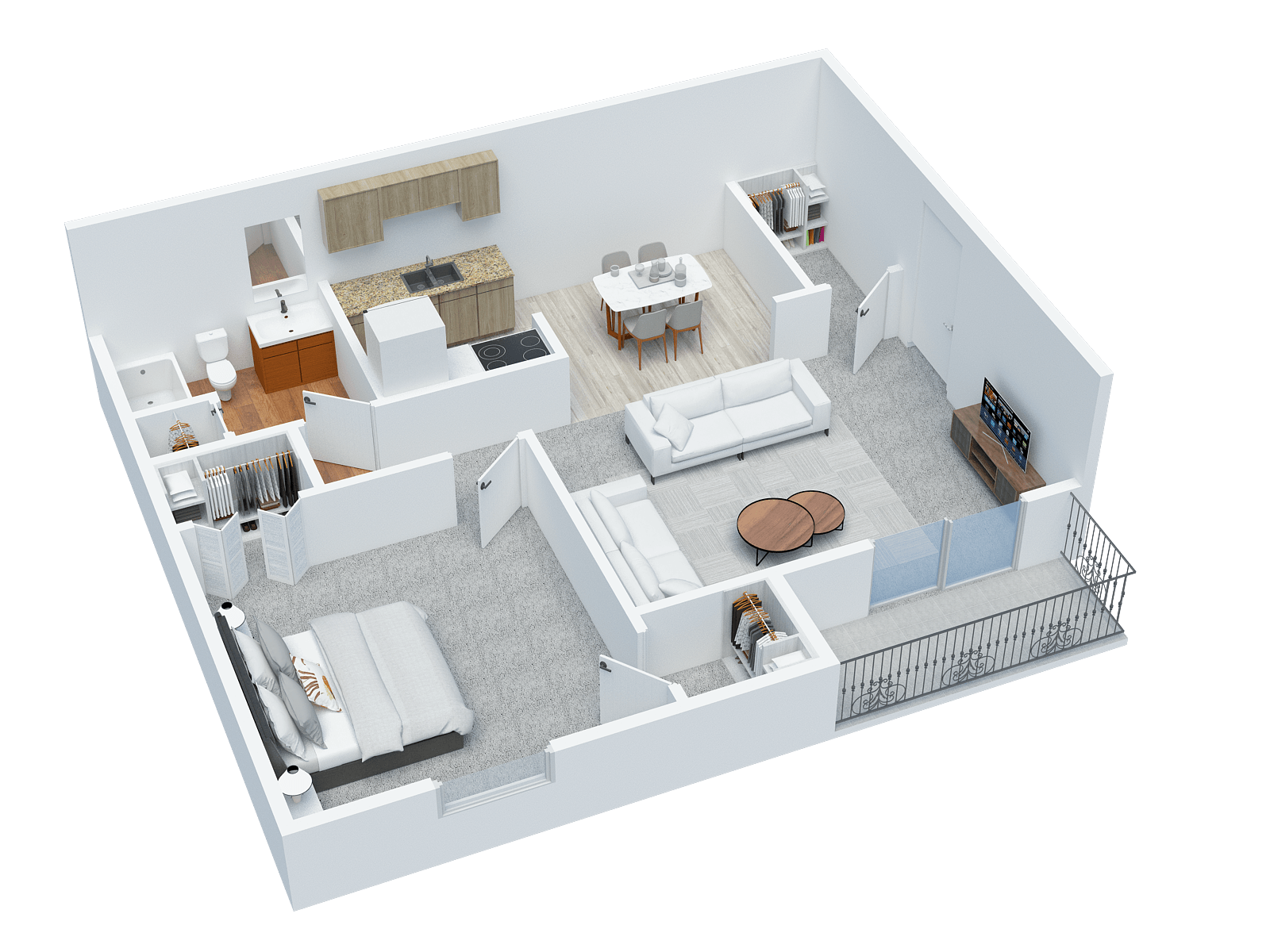 1 BD 1 BA Sample