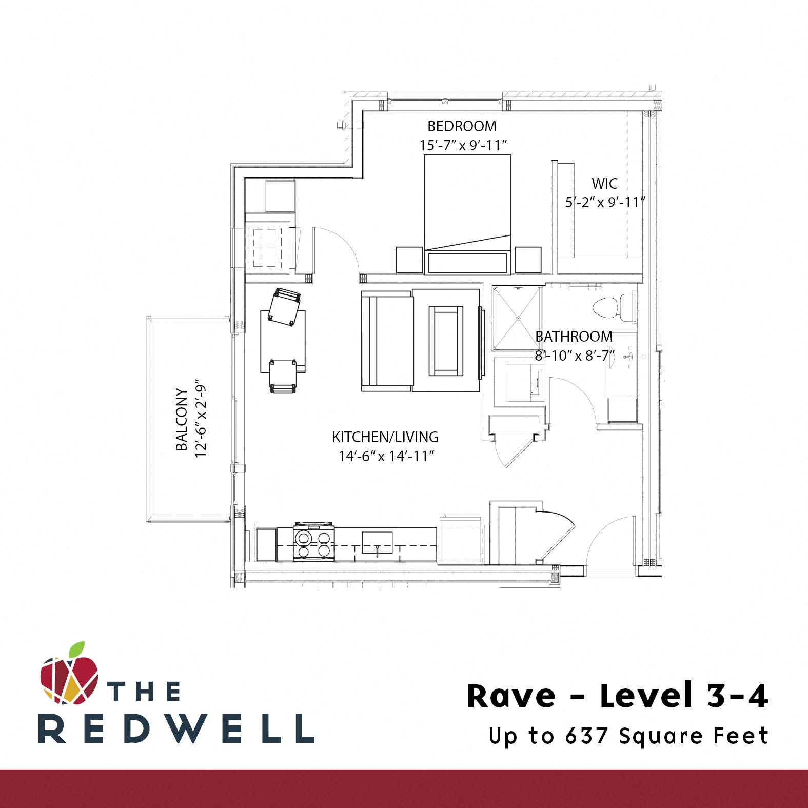 Studio, 1 & 2 Bedroom Apartments in Minneapolis MN | The Redwell