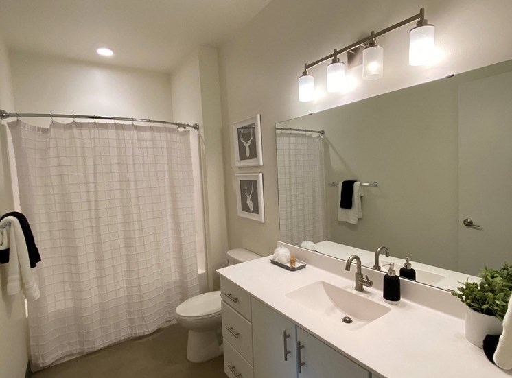 Large Comfortable Bathroom at 700 Central Apartments, MN, 55414