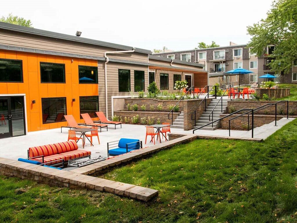 Grill outside at Terra Pointe Apartments, Saint Paul, 55119