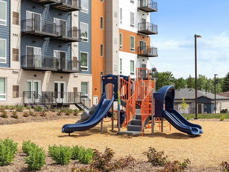 Childrens play area at The Liberty Apartments and Townhomes in Golden Valley, MN