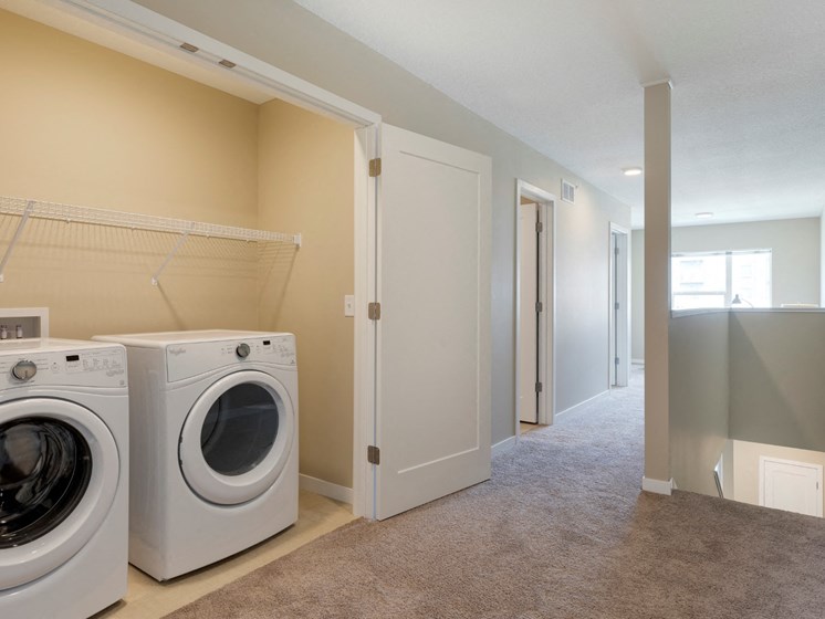 Laundry area at The Liberty Apartments and Townhomes in Golden Valley, MN