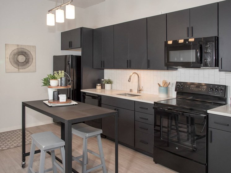 Fully Equipped Kitchen With Modern Appliances at The Redwell, Minneapolis, 55401