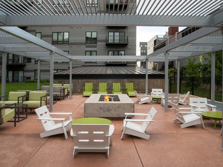 Large Patio With Comfortable Chairs at Third North, Minnesota, 55401