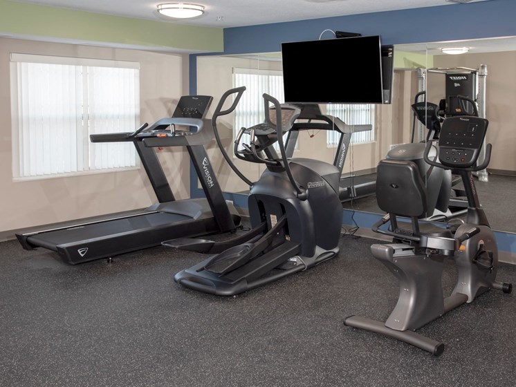 fitness room cardio machines