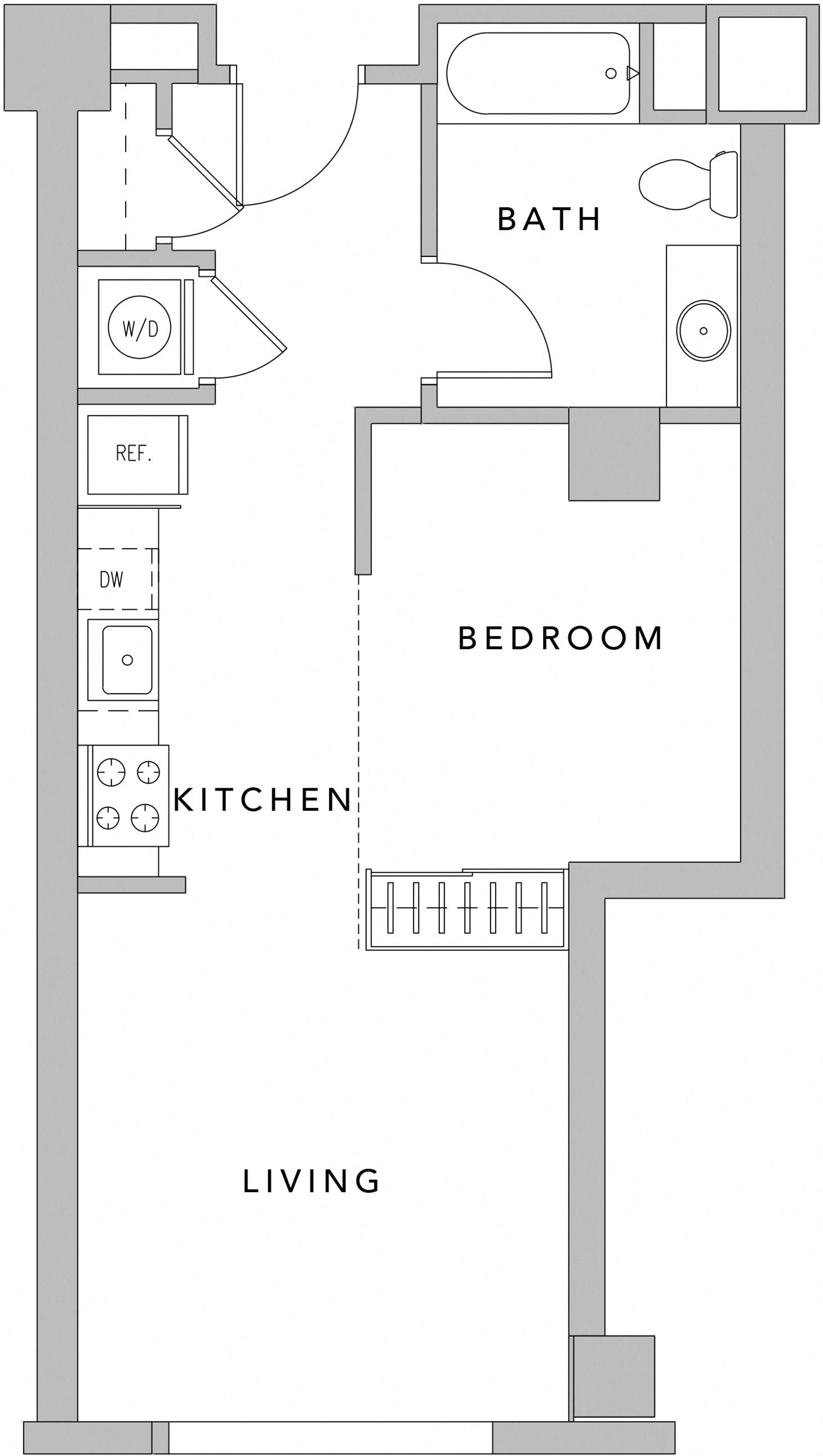 Floor plan layout diagram for SR