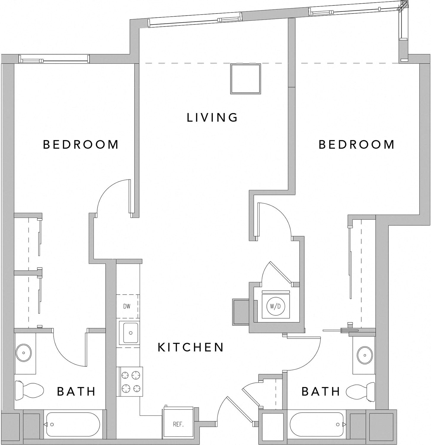 Floor plan layout diagram for 2AK
