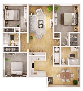 3B floor plan