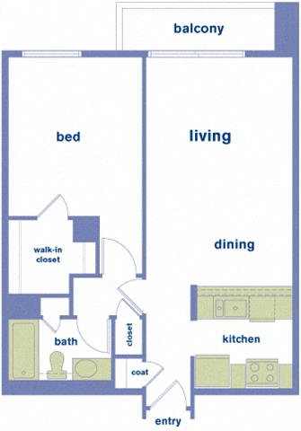 Floor plan layout diagram for 1A Renovation 2