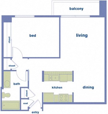 1B floor plan