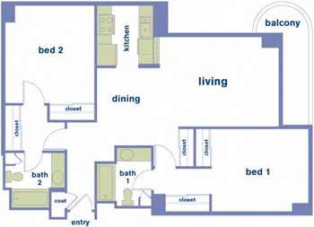 2C floor plan